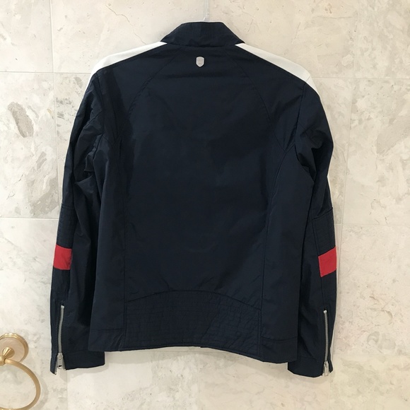 ANTONY MORATO {XS} Navy Blue Windbreaker with Nautical White & Red Detail - Picture 4 of 14
